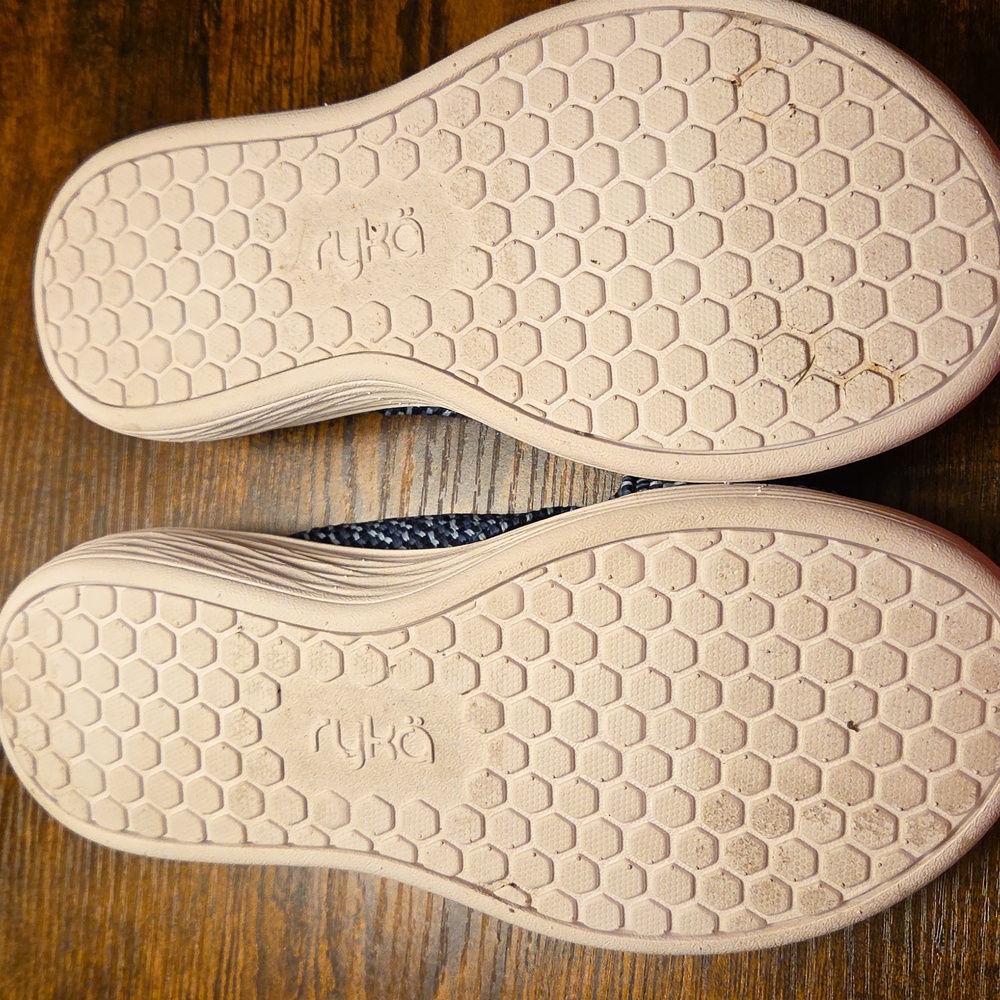 Ryka Navy and White Womens Slide Sandals - Picture 2 of 3